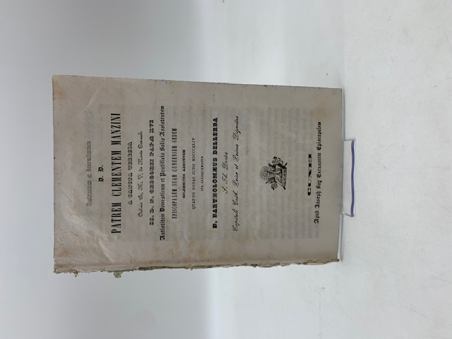 Illustrissimum ac revendissimum d. d. patrem Clementem Manzini a Sancta Teresia ordinis B. M. V. de Monte Carmelo